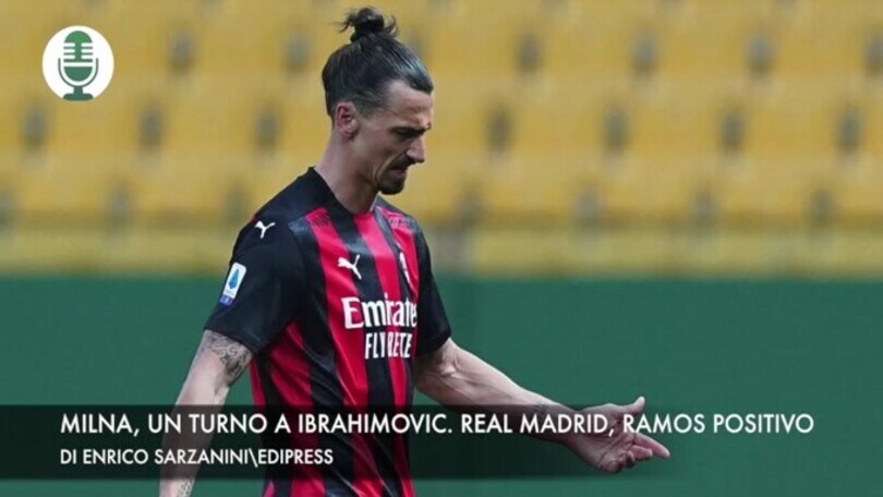 Milan, Ibrahimovic squalificato. Real Madrid, Ramos positivo al Covid