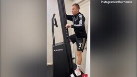 Juve, Arthur non si ferma e lavora in palestra
