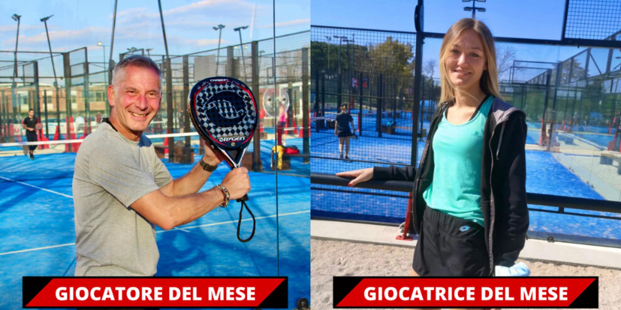 Red Padel Roma, giocatore e giocatrice del mese