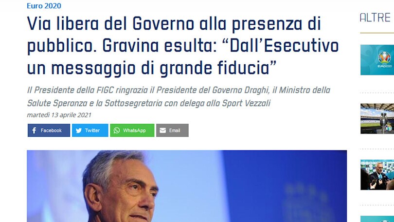 Tifosi, l'Italia esulta per gli Europei: sì del Governo al 25%