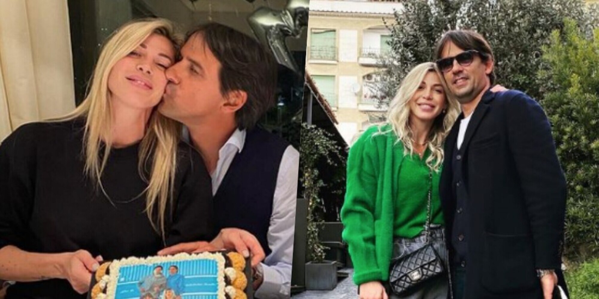 Inzaghi, primo sorriso: la moglie Gaia è a casa