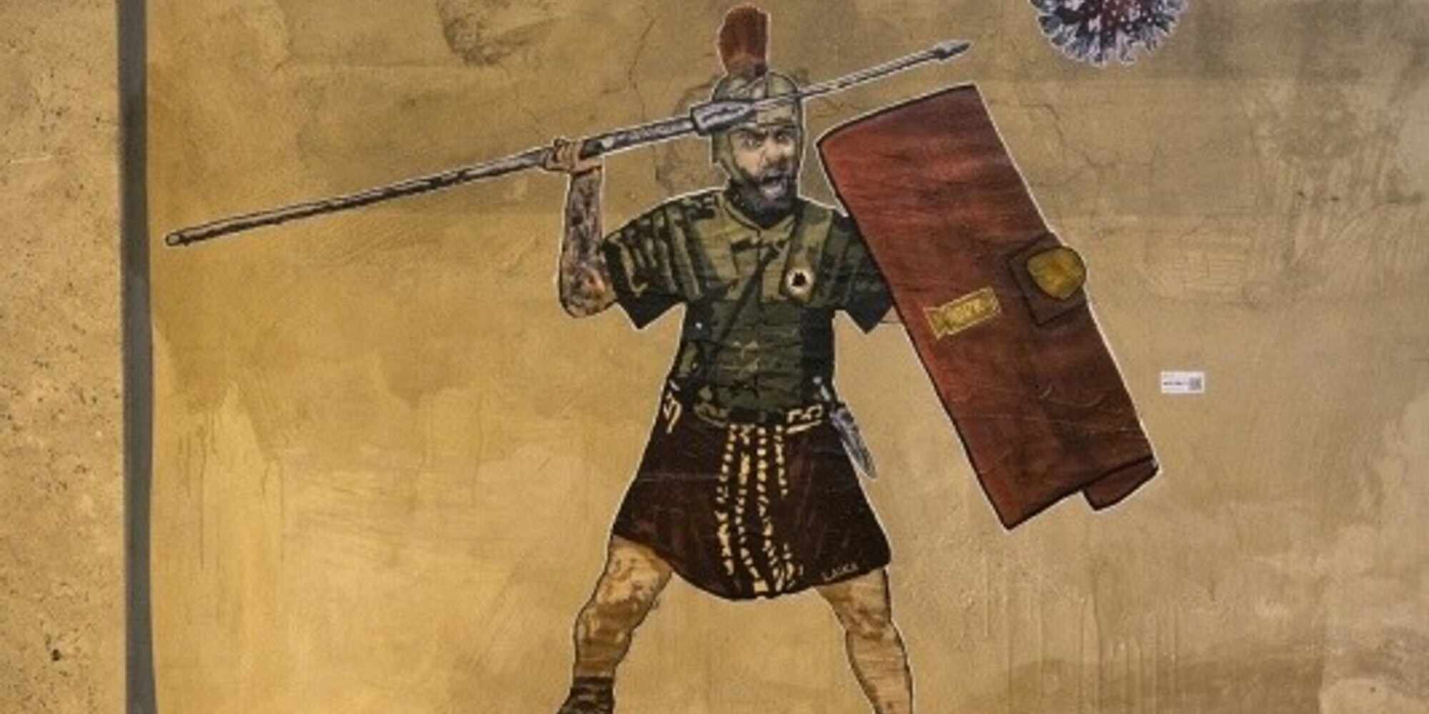 Roma, un murales per il "legionario" De Rossi: "Per chi combatte contro il Covid"
