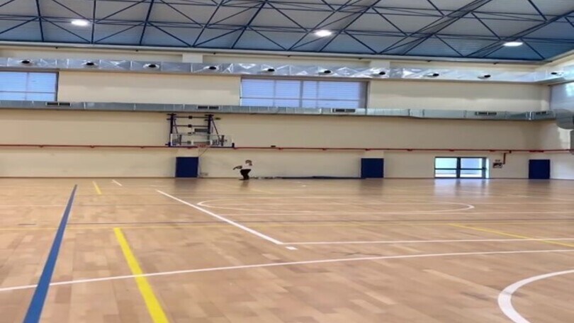 Marcell Jacobs anche con i piedi se la cava bene!