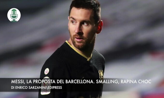 Messi, l'offerta del Barcellona. Smalling, rapina choc a casa