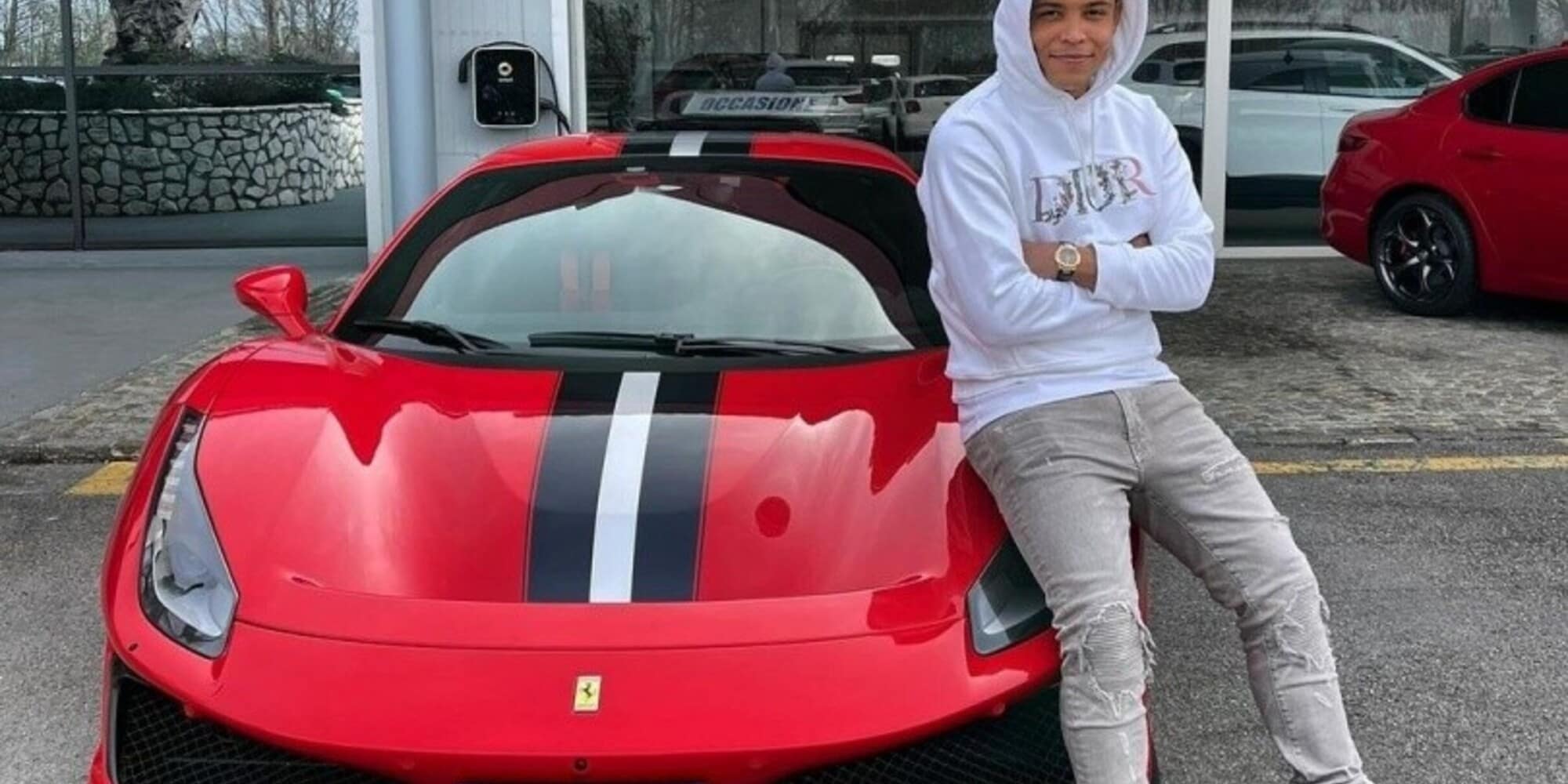 Muriel, una Ferrari per festeggiare il compleanno