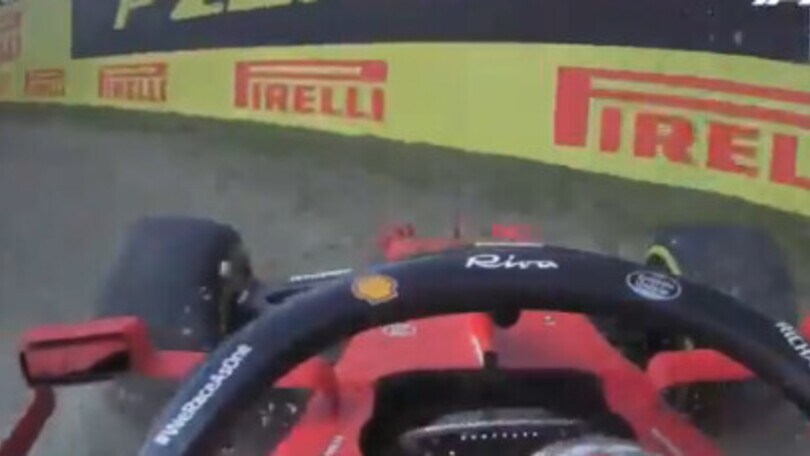 GP Emilia Romagna FP2: l'errore e l'incidente di Leclerc FOTOSEQUENZA
