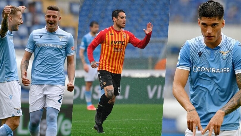 Lazio, la quinta nel segno di Immobile e Correa: Benevento ko