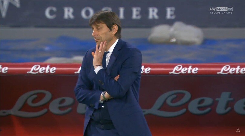 La curiosa reazione di Conte durante Napoli-Inter