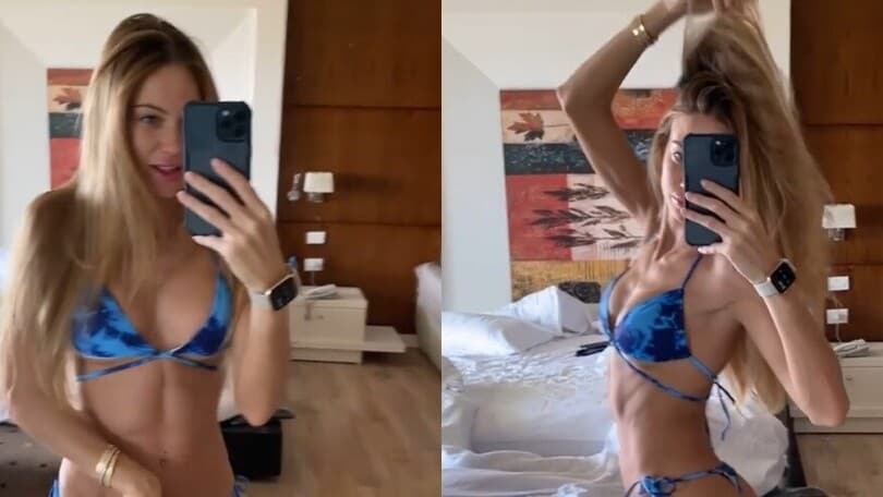 Taylor Mega, fisico mozzafiato e bikini mini