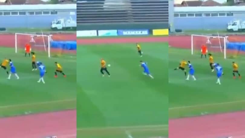 Grecia, che gol da centrocampo! Il pallonetto spiazza tutti