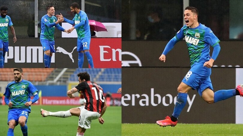 La doppietta di Raspadori stende il Milan. Calhanoglu non basta