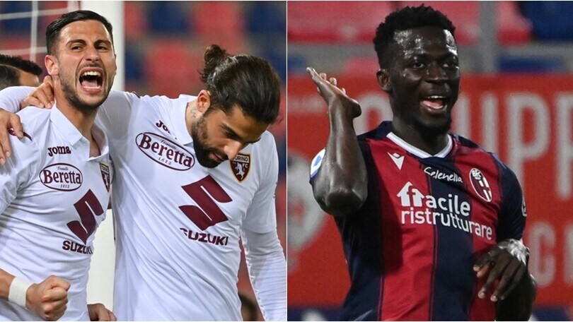Bologna, Barrow non basta: il Torino rimonta con Mandragora