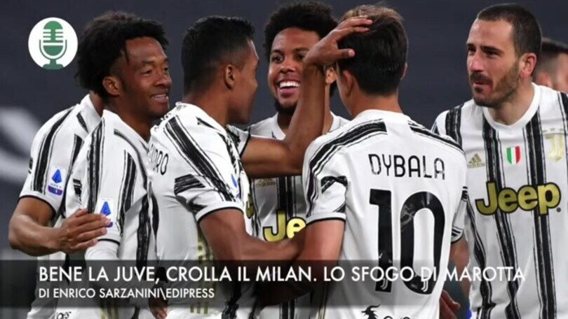 Bene la Juventus, crolla il Milan. Lo sfogo di Marotta