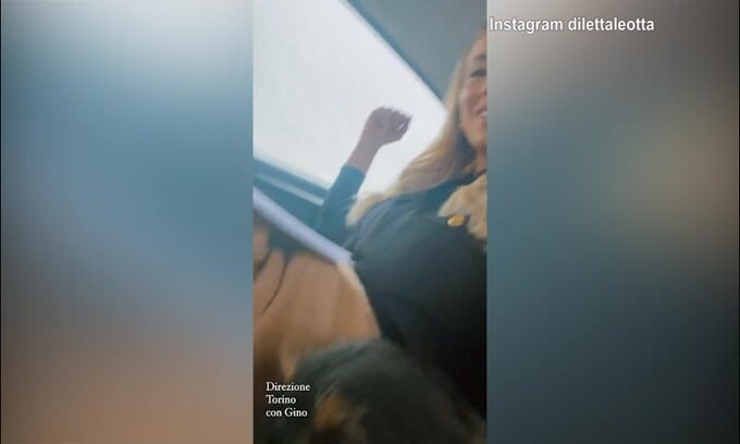 Diletta Leotta a Torino con un amico speciale