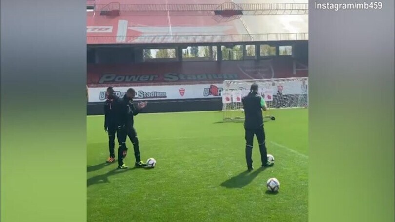 Balotelli, che gol in allenamento!