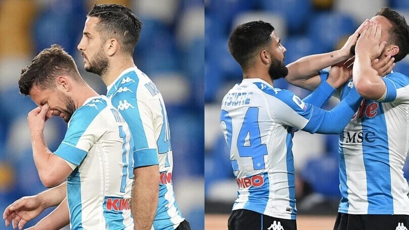 Mertens, gol e lacrime: la dedica è per la nonna scomparsa