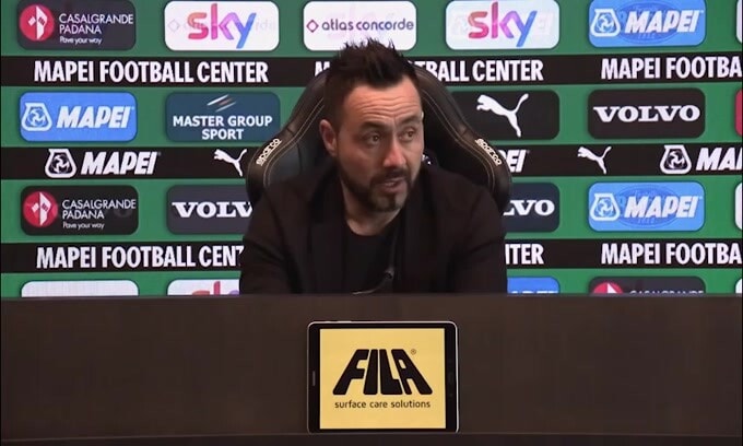 De Zerbi: "I miei giocatori hanno una mentalità coerente"