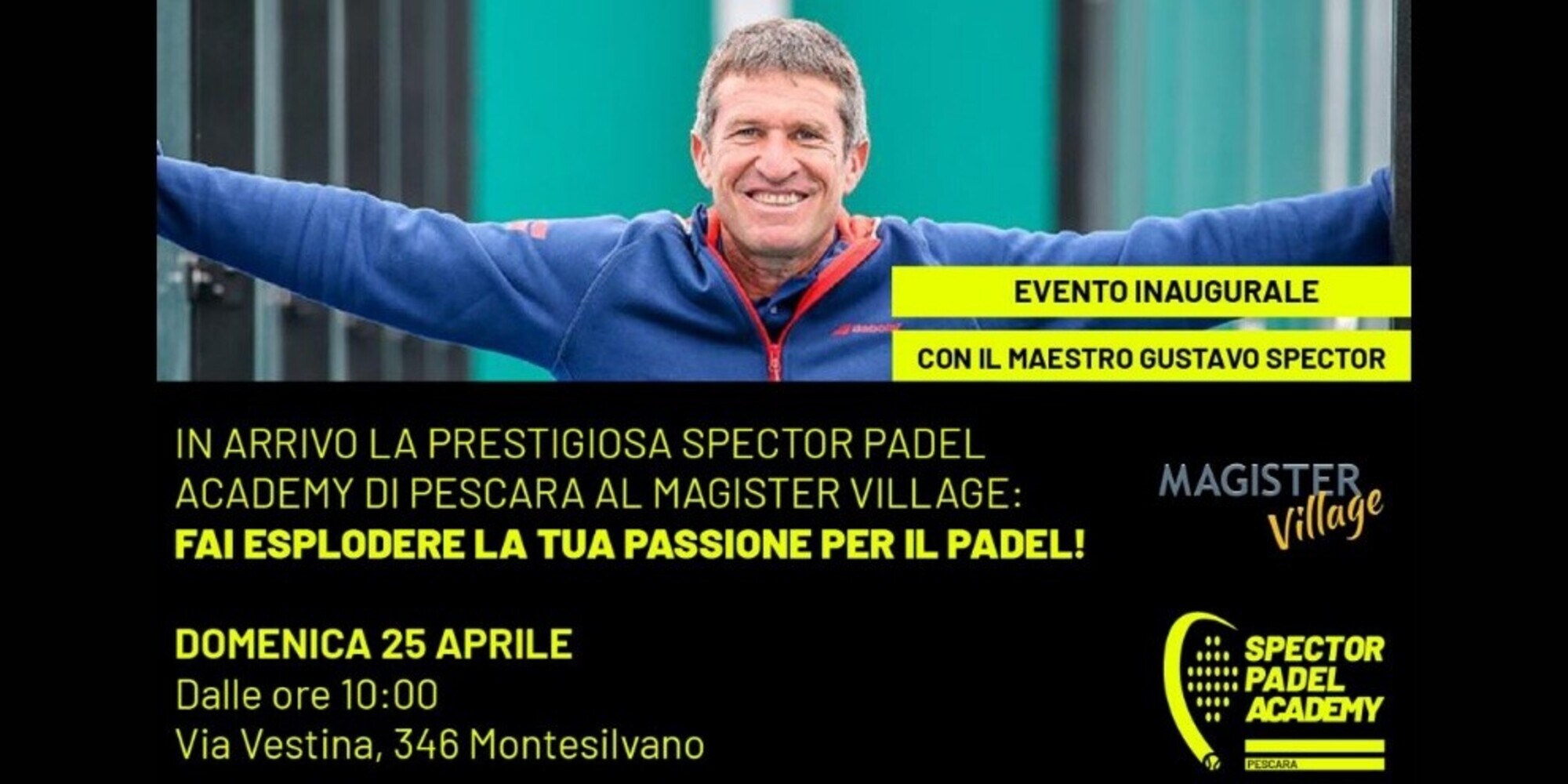 Spector Padel Academy apre a Pescara