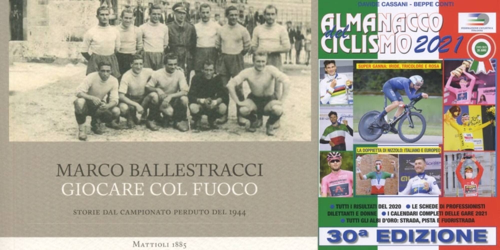 Un romanzo sullo Spezia tricolore e l'almanacco del ciclismo