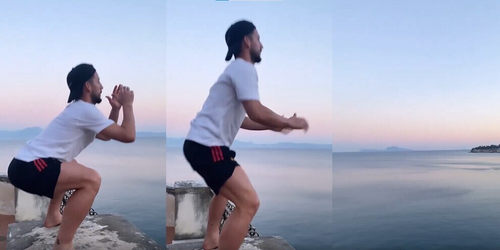 Mertens, allenamento a strapiombo sul mare!