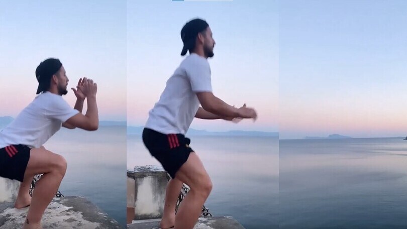 Mertens, allenamento a strapiombo sul mare!