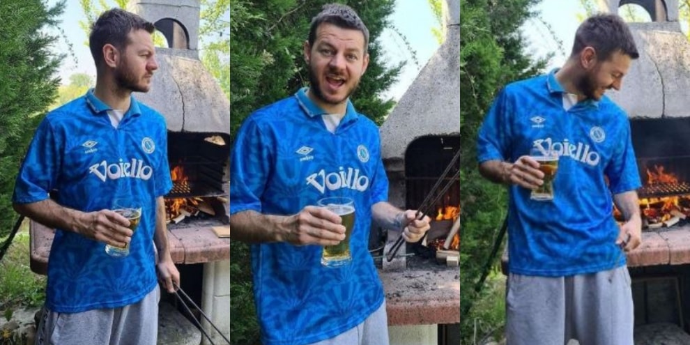 Cattelan con la maglia del Napoli: i commenti lo travolgono!