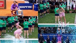 Nadal trionfa a Barcellona e festeggia con un tuffo in piscina!