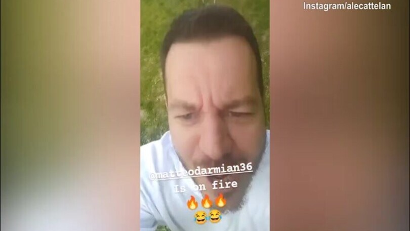 Cattelan impazzisce per la vittoria dell'Inter