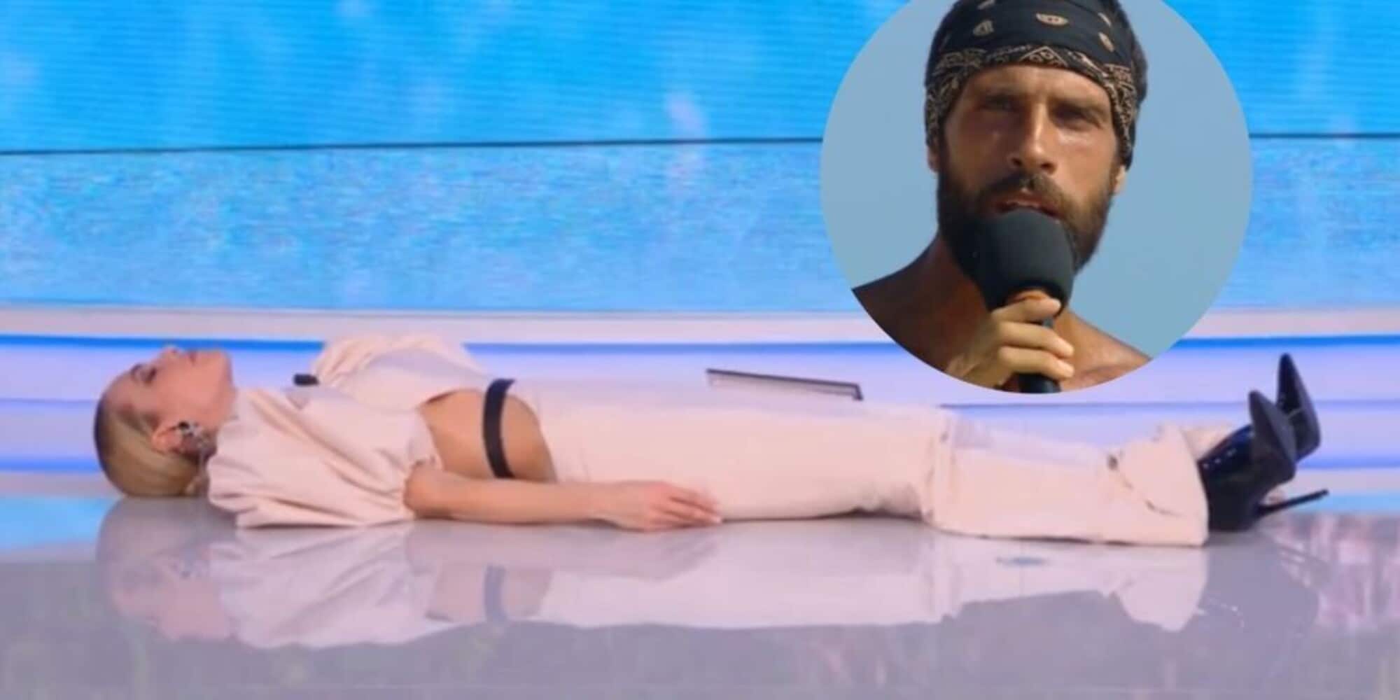 Isola dei Famosi, Ilary Blasi "sviene": l'assurdo gesto di Gilles