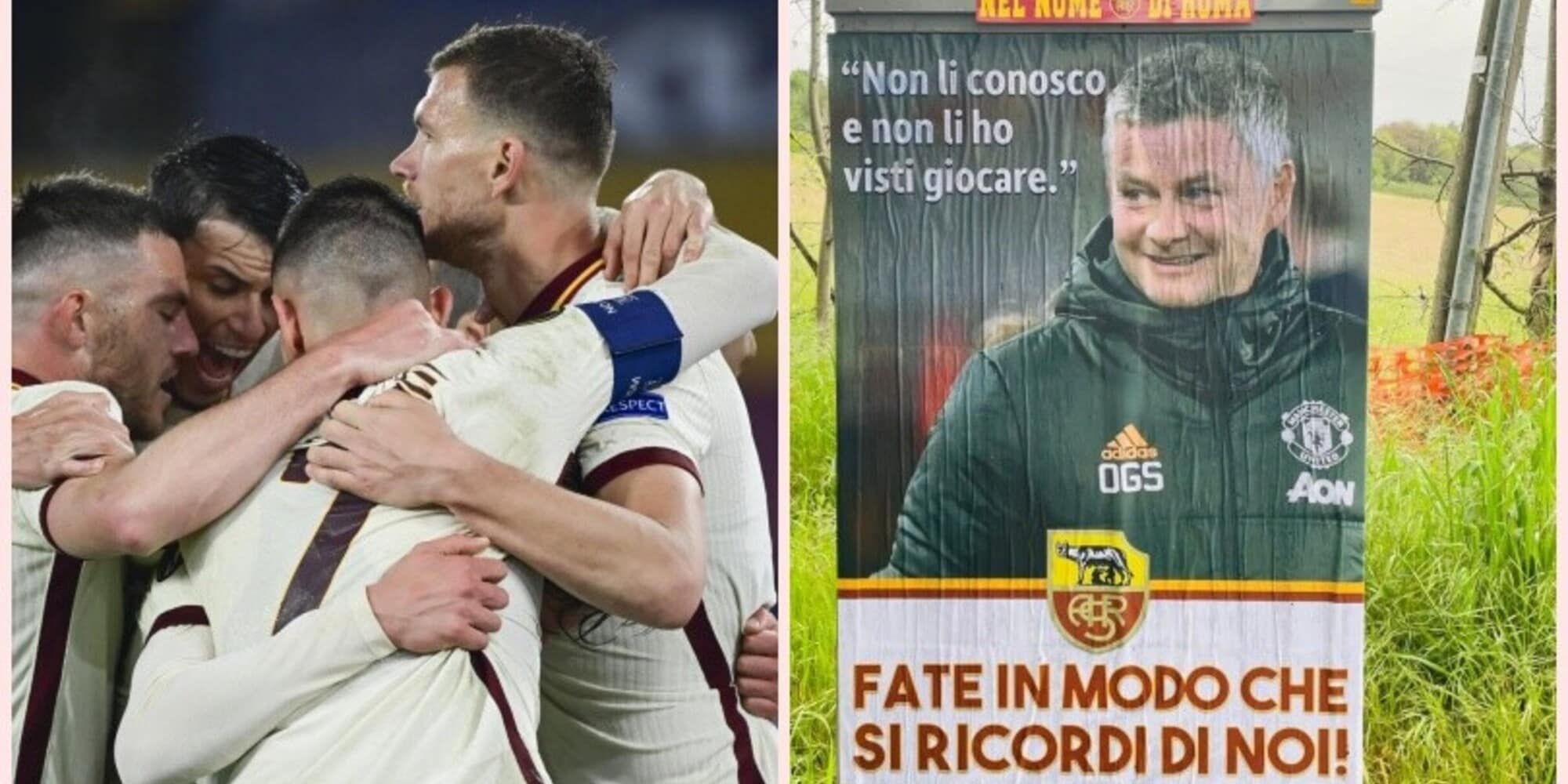Roma, striscioni contro il Manchester: "Fate in modo che si ricordino di noi"