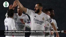 Champions, Benzema salva il Real. Benitez: "Napoli nel cuore"