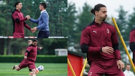 Milan, Ibrahimovic si scalda in vista del Benevento