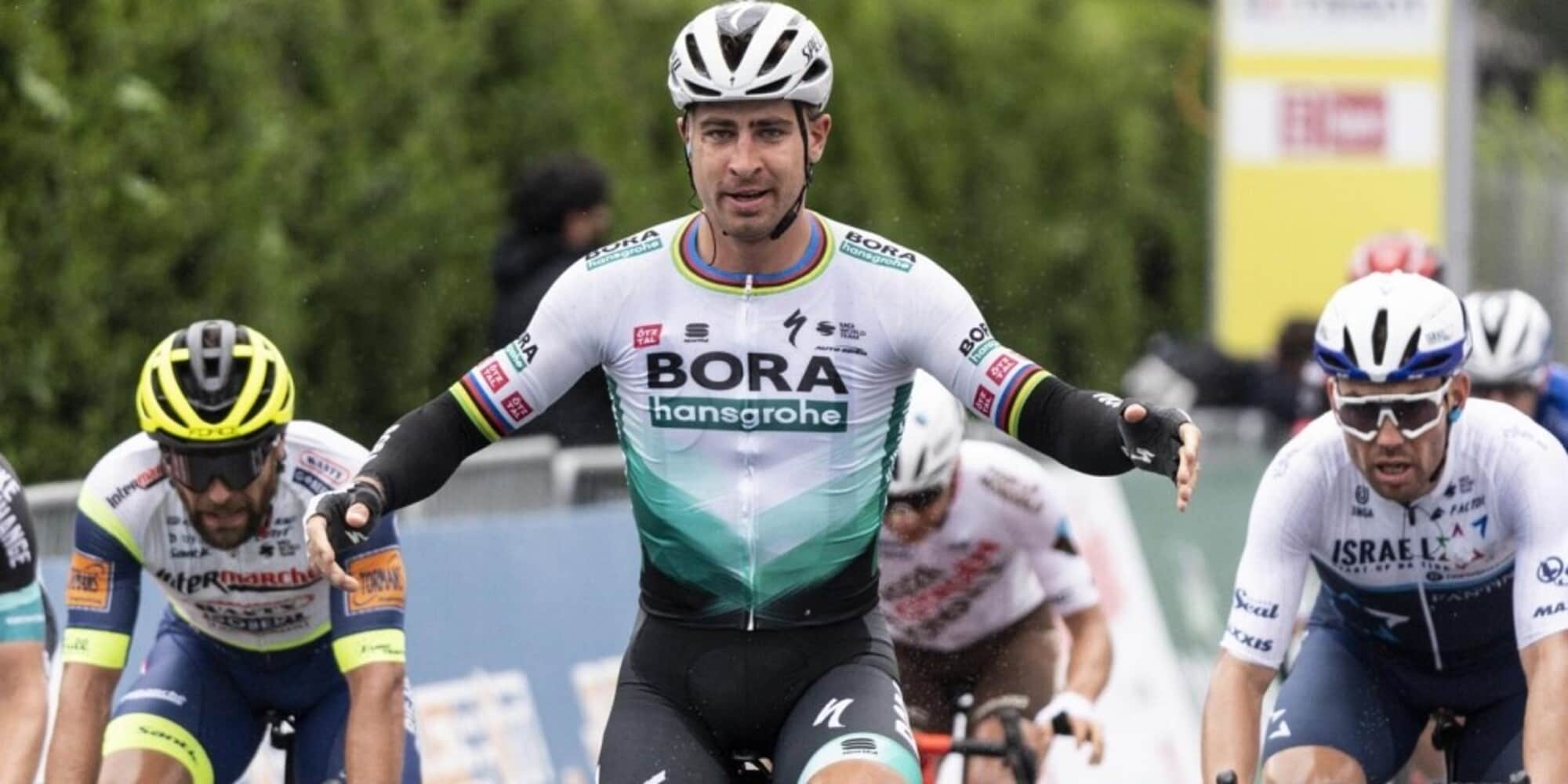 Giro di Romandia, volata vincente di Sagan che batte Colbrelli