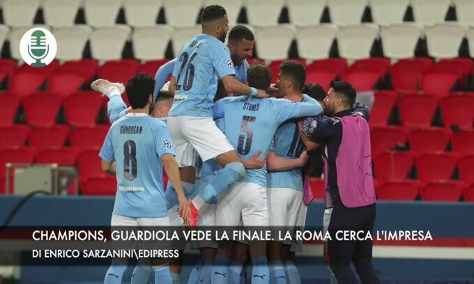 Champions, Guardiola vede la finale. La Roma cerca l'impresa