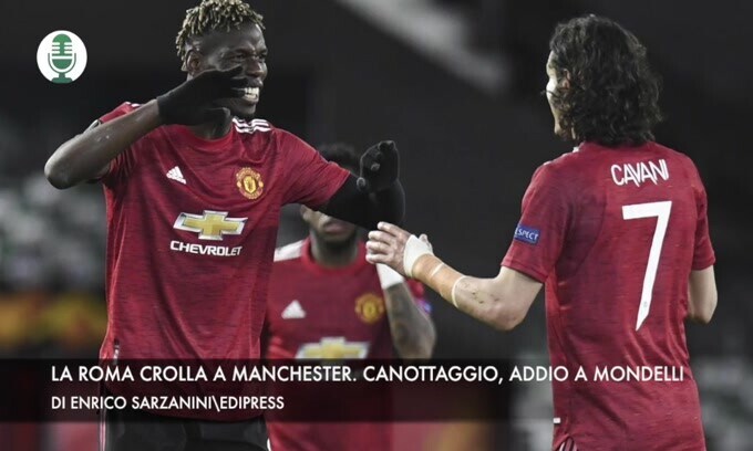 La Roma crolla a Manchester. Canottaggio, addio a Mondelli