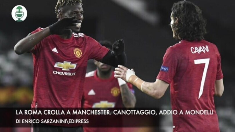 La Roma crolla a Manchester. Canottaggio, addio a Mondelli