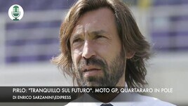 Pirlo: "Tranquillo sul futuro". Moto Gp, Quartararo in pole