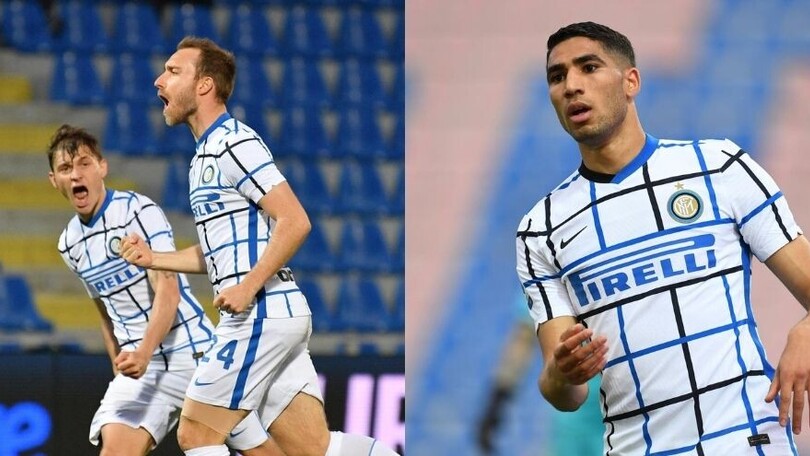 Eriksen-Hakimi, Conte vede lo scudetto! L'Inter passa a Crotone