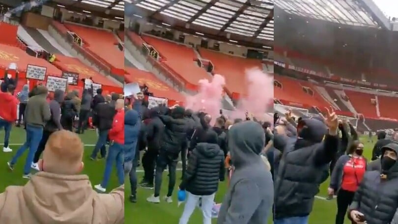 Caos Manchester, i tifosi occupano l'Old Trafford!
