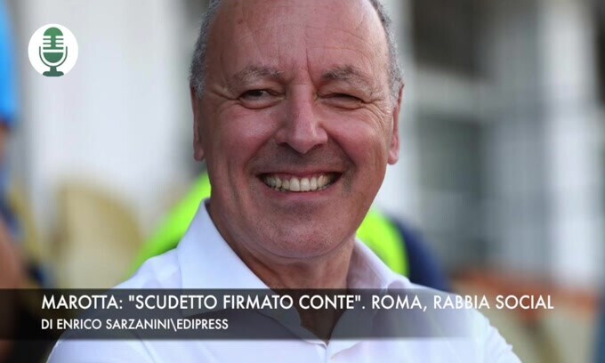 Marotta: "Scudetto firmato Conte". Roma, rabbia social