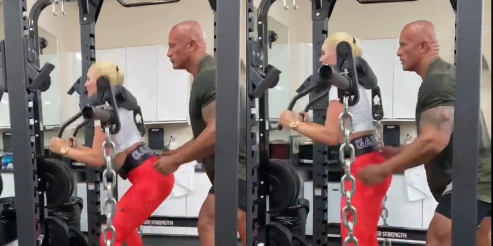 Lindsey Vonn si allena con..."The Rock", che forza!