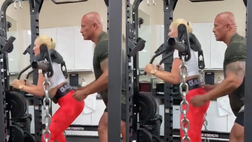 Lindsey Vonn si allena con..."The Rock", che forza!