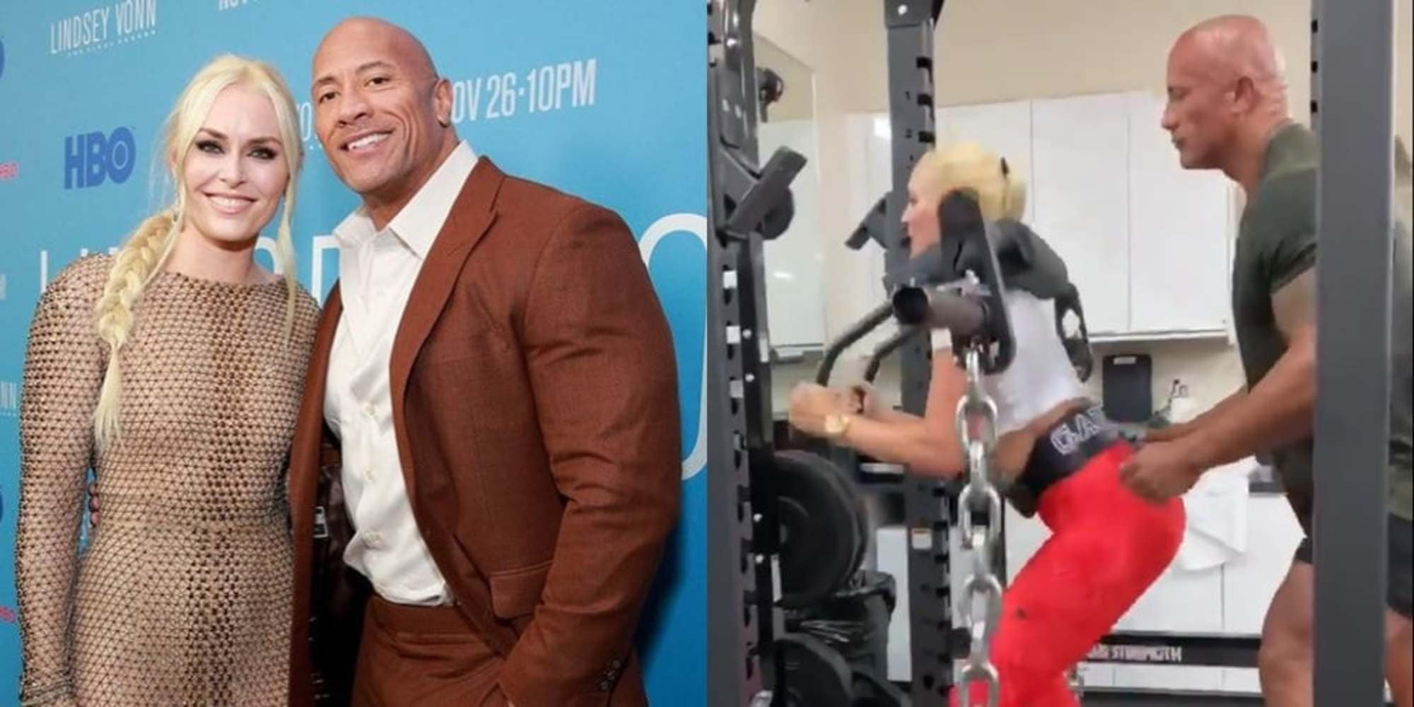 Lindsey Vonn, gli auguri a The Rock e l'allenamento esplosivo
