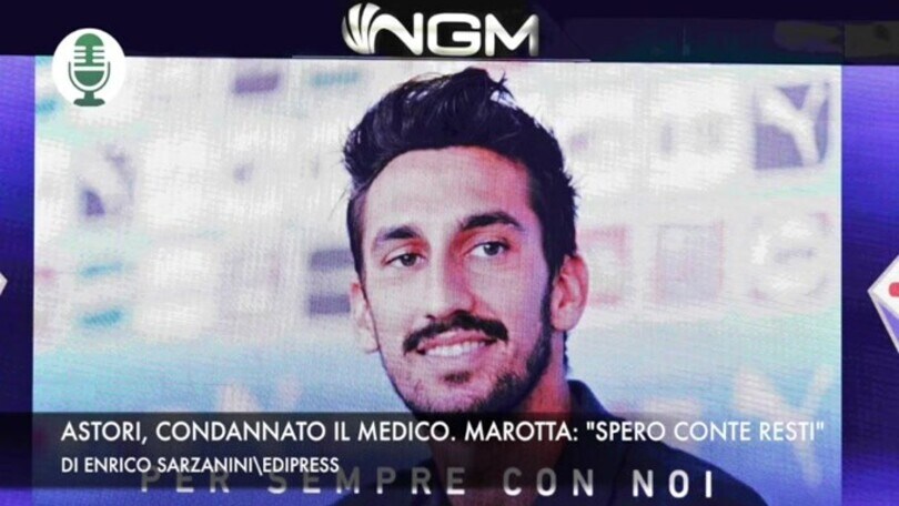 Astori, condannato il medico. Marotta: "Spero Conte resti"