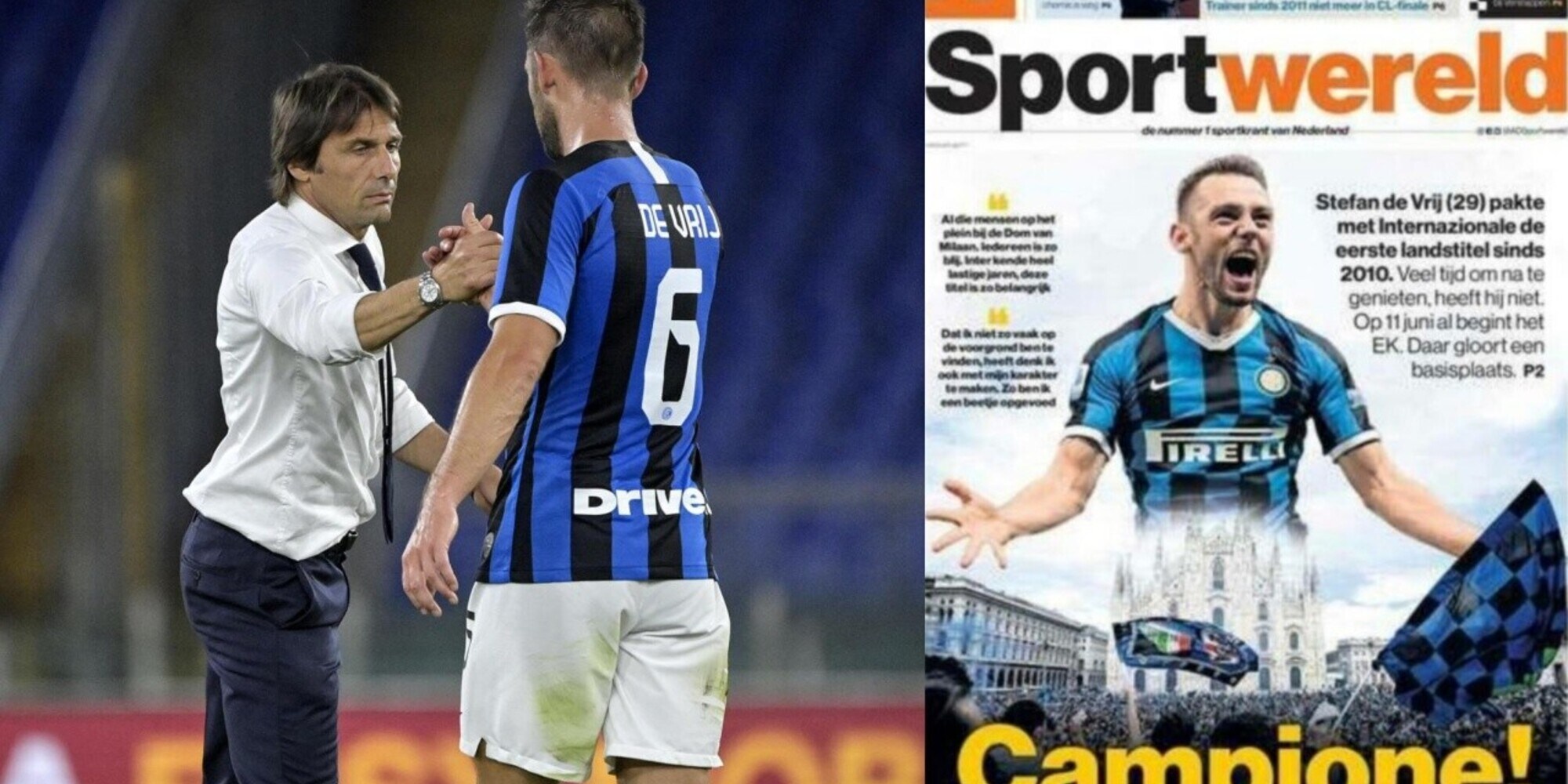 Inter, De Vrij svela i segreti di Conte: "È appassionato ed esigente"