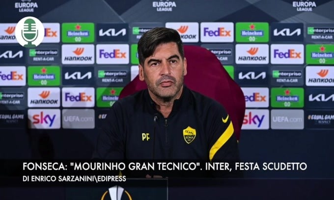 Fonseca: "Mourinho gran tecnico". Inter, festa scudetto