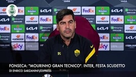 Fonseca: "Mourinho gran tecnico". Inter, festa scudetto