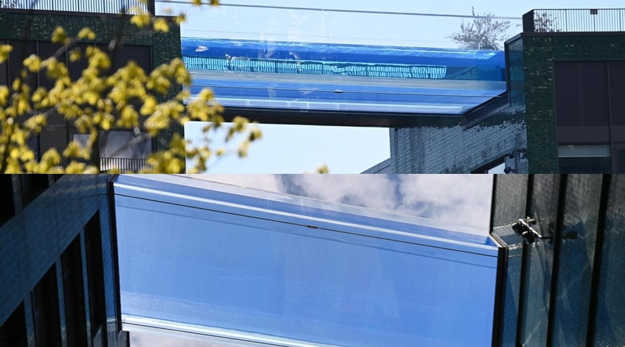 Sky pool a Londra: la piscina sospesa collega due palazzi al decimo piano