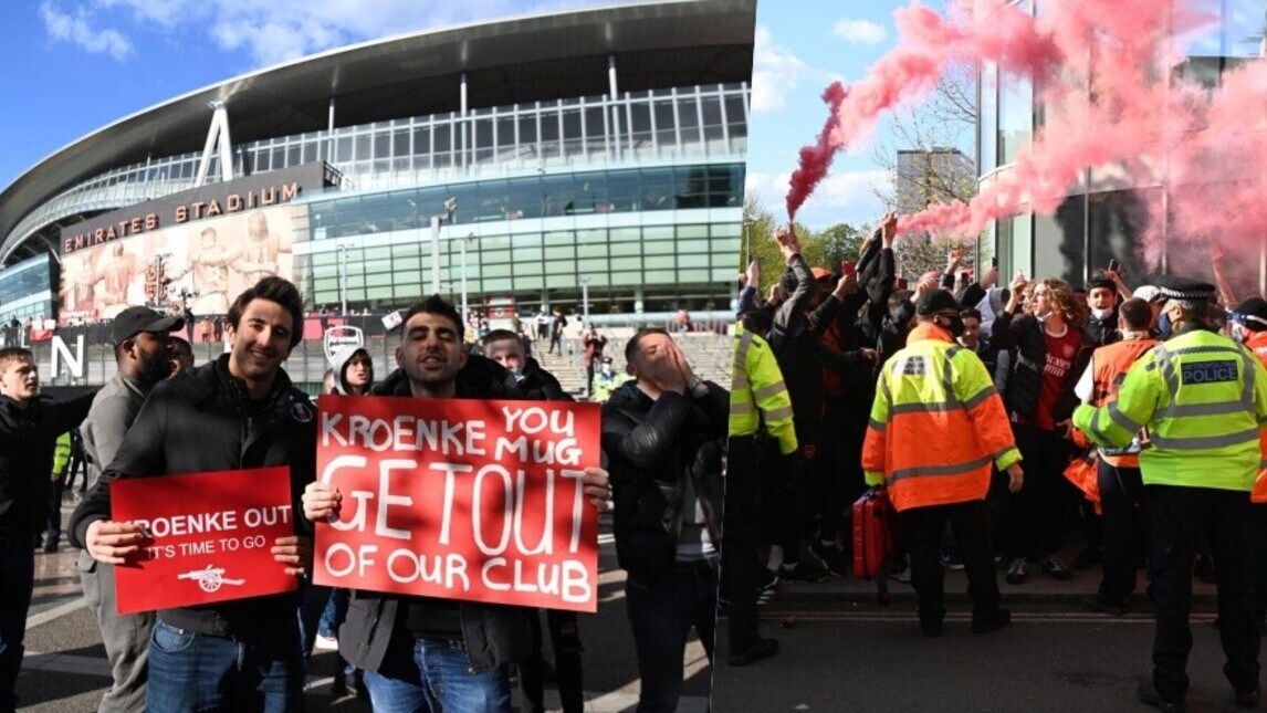 Arsenal, dura protesta dei tifosi contro Kroenke