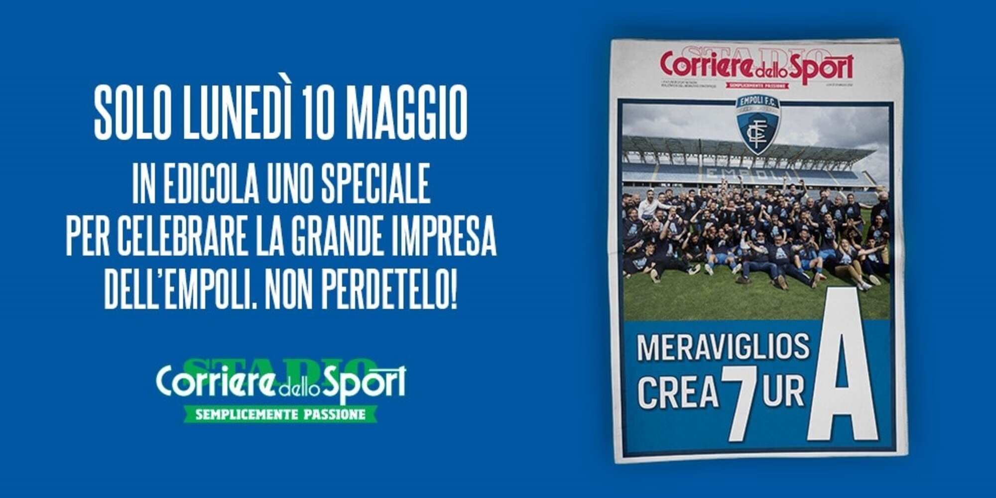"Speciale Empoli", in edicola solo lunedì 10 maggio